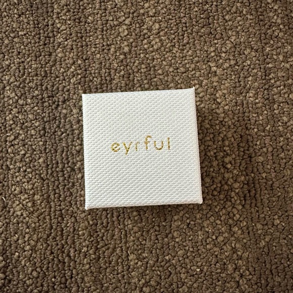 “Nude” brand gold and diamond hoop huggie earrings - Picture 4 of 4